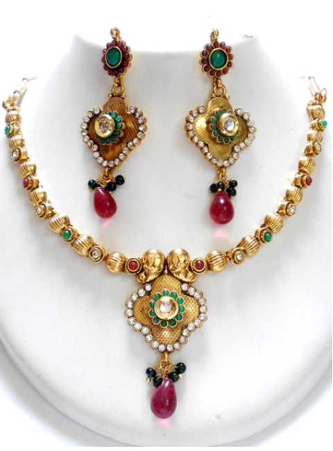 Polki Necklace Set